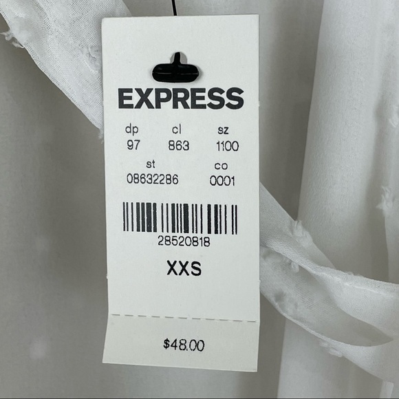 Express White Ruffled Tiered Top - Picture 9 of 9